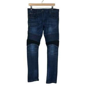 DKS Hin Japanese Premium Moto Selvedge Denim Jeans Mens 33x32 Moto Bikercore